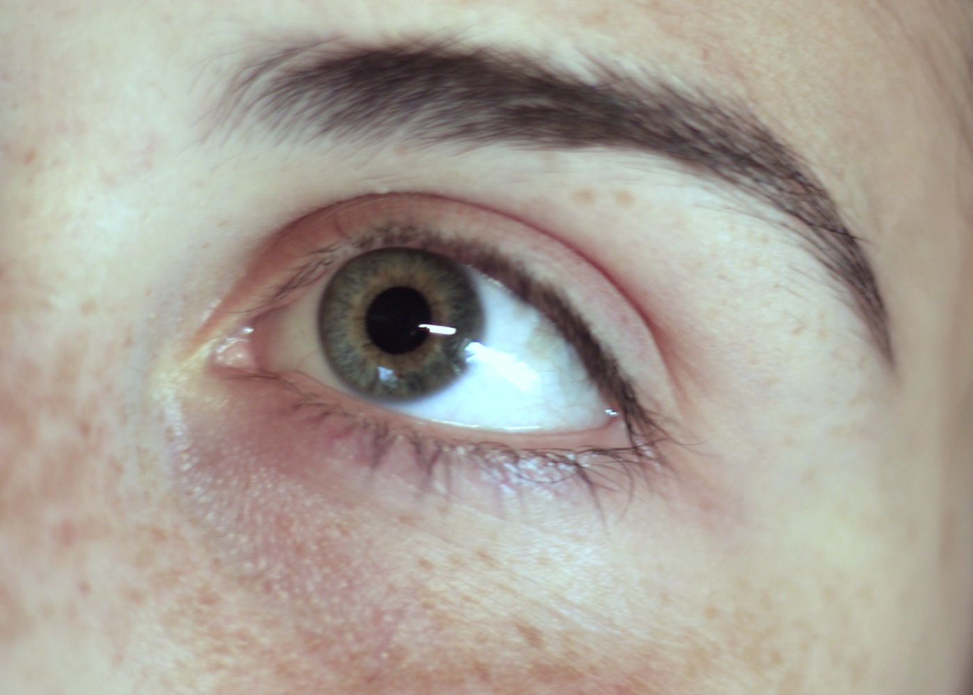 Before Korean lash lift and tint